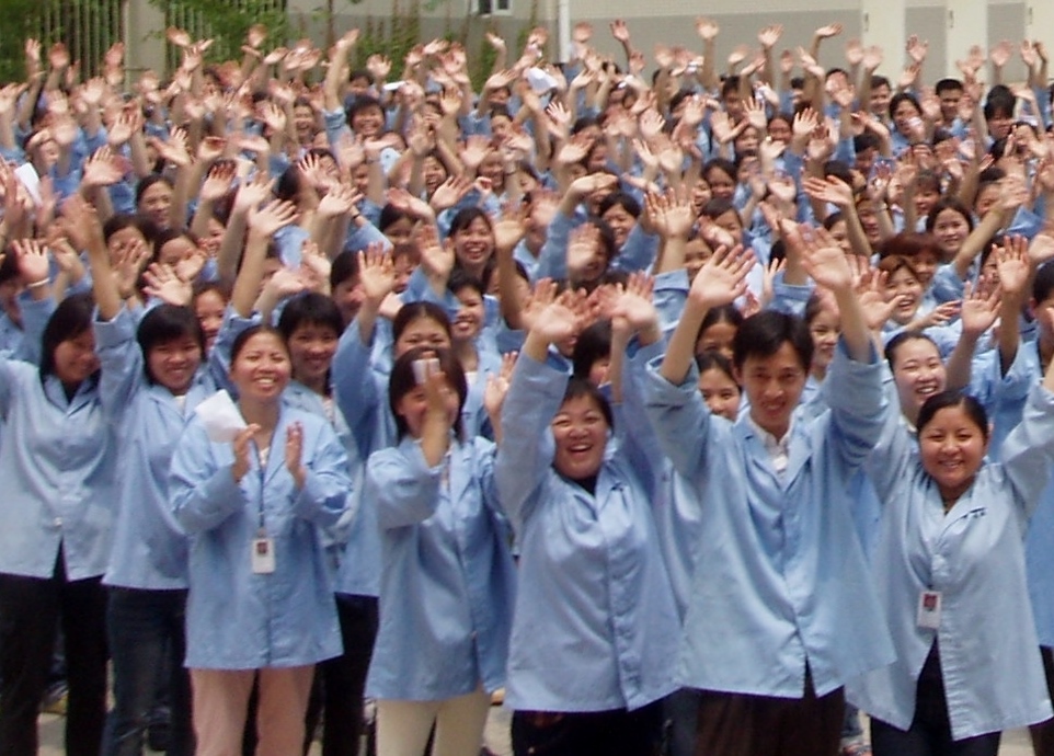 SW staff wave hands bigger face